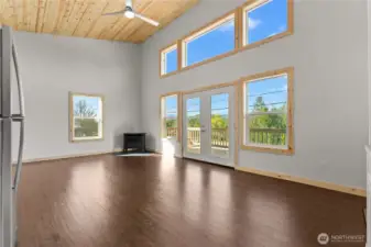 Southwest facing, for great year round light.