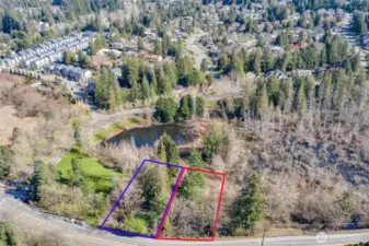 Lot B is most northern lot. Lot A is the South lot, with the BLA wetlands
