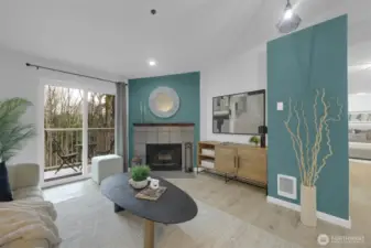 Top-floor gem! Vaulted ceilings, modern upgrades, and a private greenbelt view—what more could you ask for?#DreamCondo