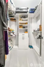 Second closet in Primary with California Closets