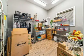 Extra finished room off garage (not counted in square footage)
