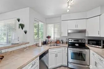 Ample counter space