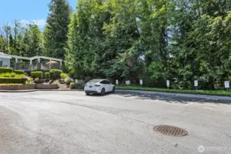 Ample visitor parking