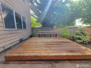 New deck and seating added in 2020.