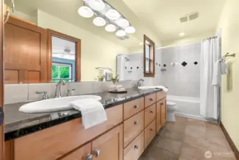 Upper full bathroom
