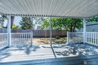 Private back yard