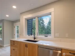 New solid wood cabinets with granite counter tops. New LG appliances.