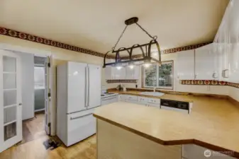 Kitchen and eating area is functional, and ready for your design and TLC.