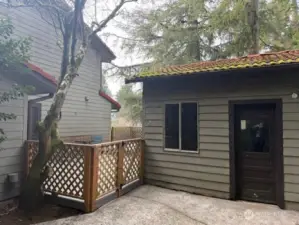 Deck Between Shop & House