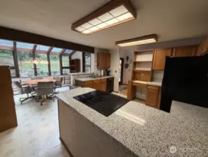 Looking from Kitchen into Sun-Room