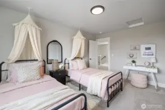 Photos are of a home in a different community and are for illustration purposes only to reflect typical finishes.  May depict seller enhancements.  Colors and options may vary.