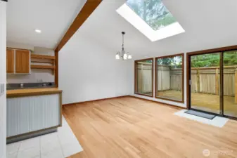 Skylights help brighten this Sudden Valley Craftsman.