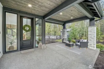 Spacious covered front porch