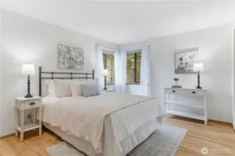 Bedroom number 3, looking out to the north and east.