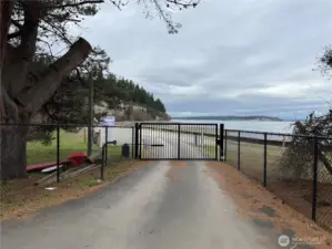 Entrance to private community beach