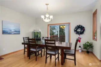 Grand Dining area for hosting those holiday gatherings and summer BBQ's.
