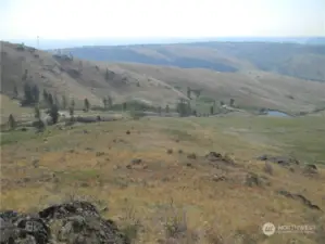 East view; North end, Harmony Hights in distance