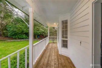 Covered front porch for waving at your neighbors