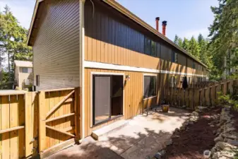 Fenced backyard access