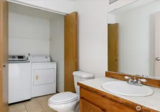 Main floor bathroom/laundry room