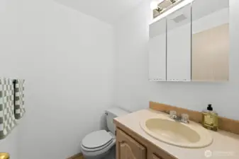 Main level half bath