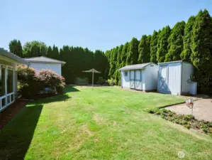 Private backyard