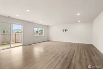Large open concept kitchen and living room, bring your big cozy couch for this home.