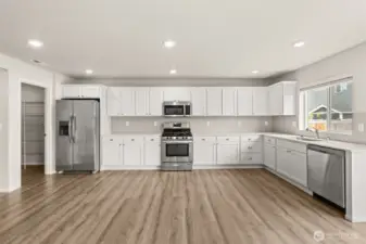 Stainless steel appliances.