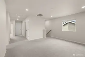 Upstairs landing pad.