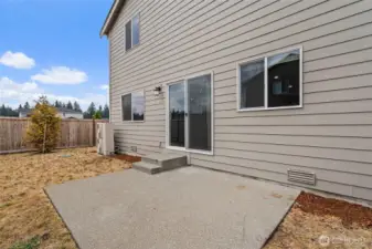 Fully fenced backyard, plant some grass seed, add a gazebo or garden and make this your oasis.