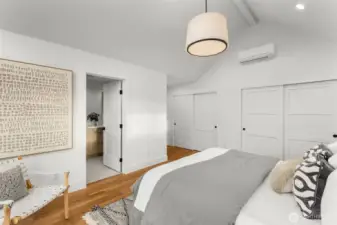 Double closets for all your storage needs