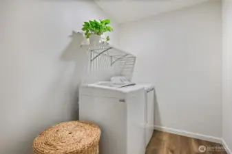 Large laundry room ready for your custom plan for more storage!