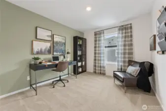 Additional bedroom upstairs.   Pictures are for representational purposes only, colors and features may vary.