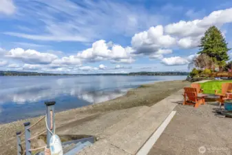 Boat Ramp and Stairs to Beach