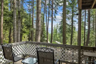 On a clear day the Stewart Mtn view is magical from the deck.