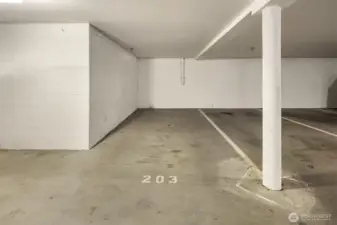 Second parking space. Also, an extra large storage room (20'x20').