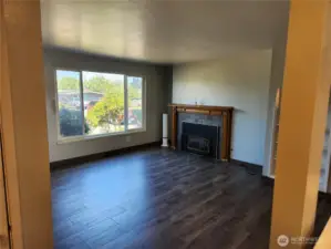 Living room with gas fireplace