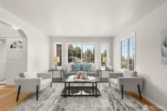 Sunlight Filled Living Room