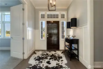 Front door & Entry way