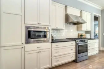Stainless Steel appliances in the kitchen