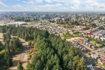 HOME IS ACROSS FROM PARKS AND A SHORT WALK TO TRAILS