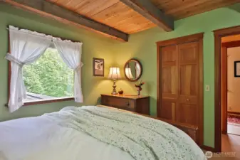 Closet to the left. Bedroom #3 is across the hall (visible through the open door).