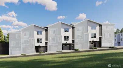 Image is a rendering Photographs are for illustrative purposes only. Features, finishes, interior/exterior colors, landscaping and floorplan shown may vary from actual homes built.