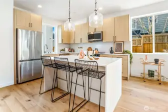 Large kitchen island