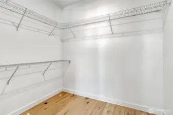 Large walk-in closet - primary suite