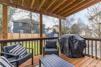 Relax on the deck while the kids or dogs play!