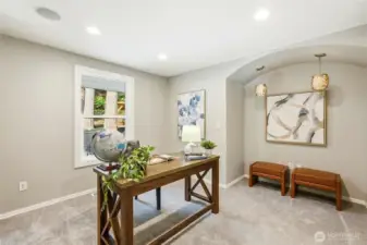 Flexible Bedroom or Home Office with Natural Light and Built In Niche