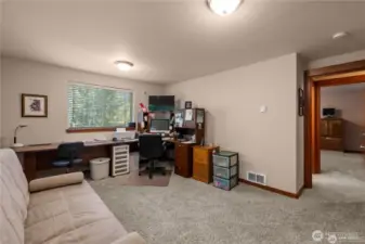 Dedicated office upstairs - with dual closets. Could be a 3rd bedroom or flex space