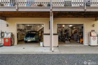 Lower level garage
