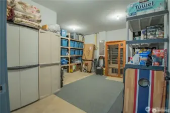 Massive 15 x 16 storage room just off the main garage area